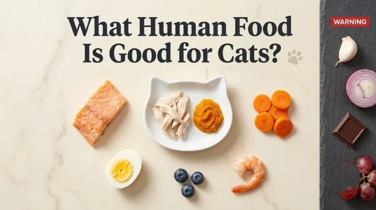 Toxic foods separated under the headline What Human Food Is Good for Cats